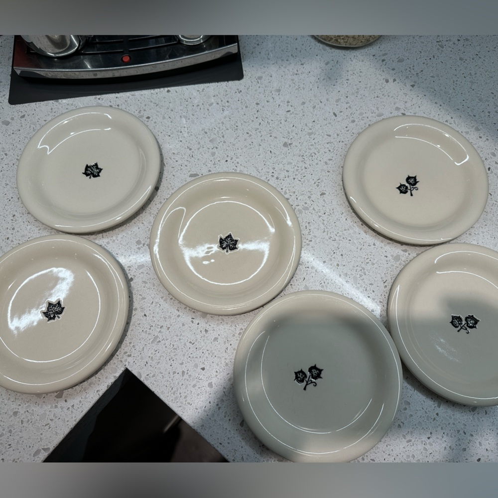 Set of 6 Starbucks Side Plates - 6”